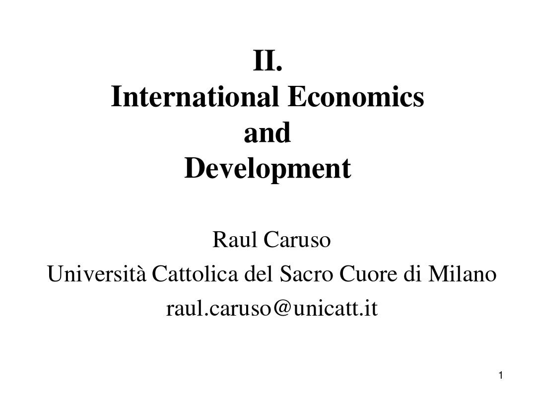 国际经济学课件2