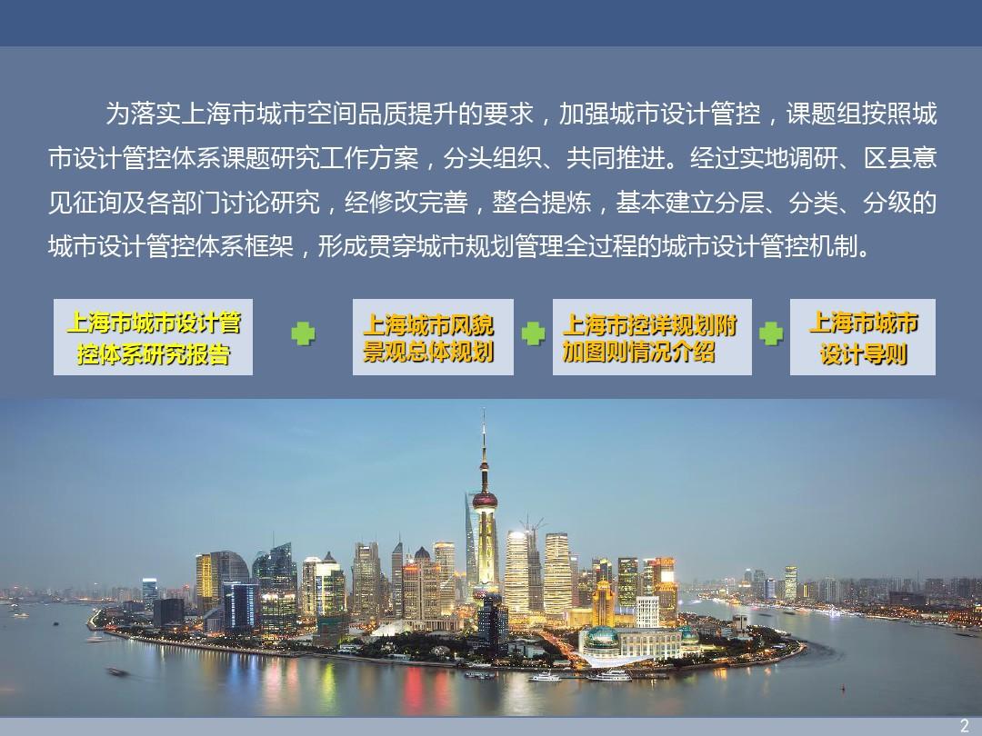 上海市城市设计管控体系课件