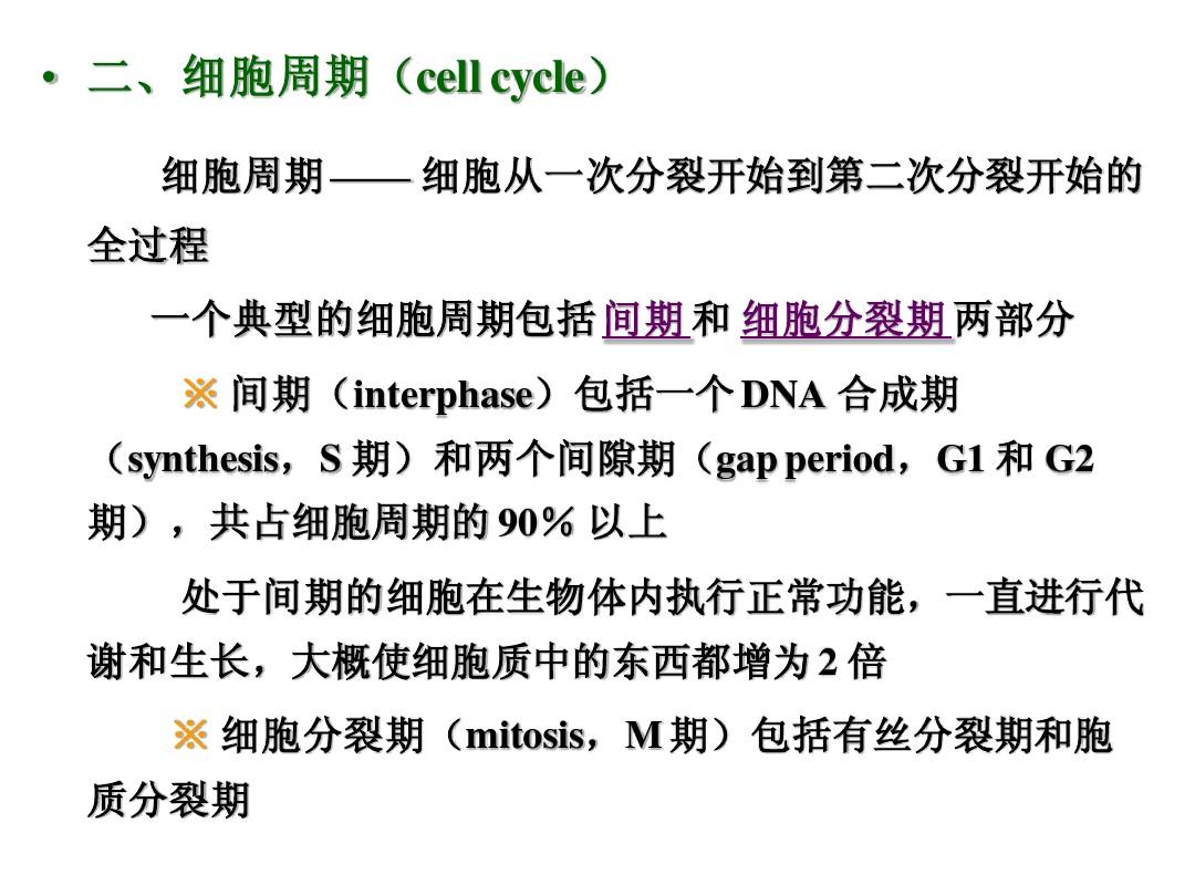 03 - 细胞分裂和分化