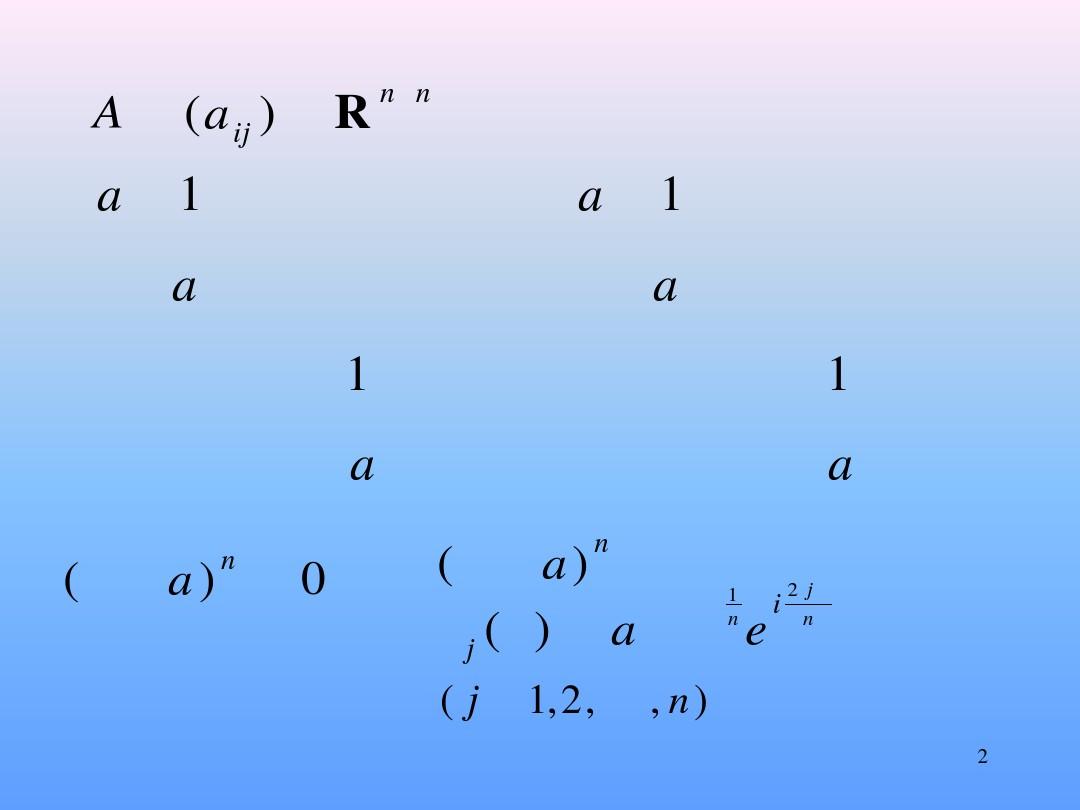 矩阵特征值与特征向量的计算方法