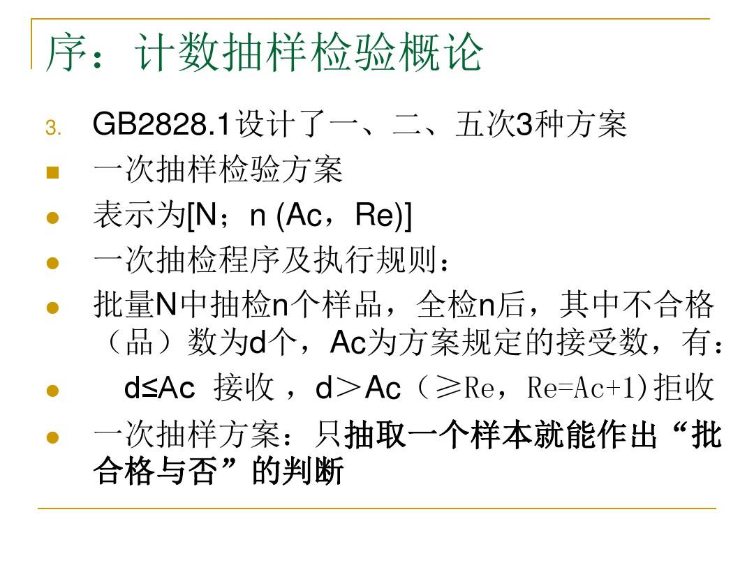GBT2828.1-2012计数抽样检验程序