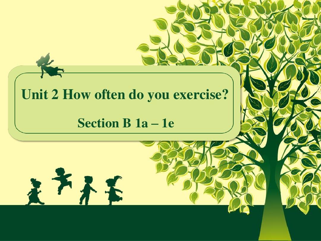 unit2How often do you exercise Section B 1