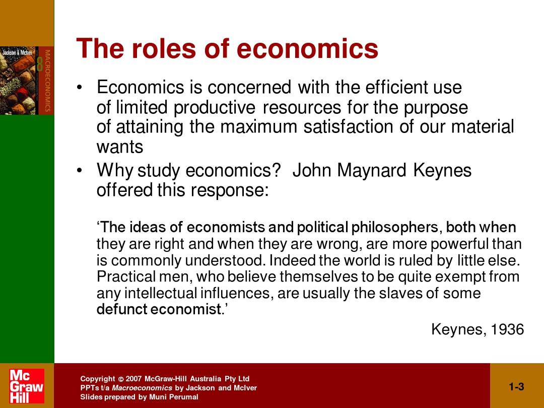 macro economics chapter01