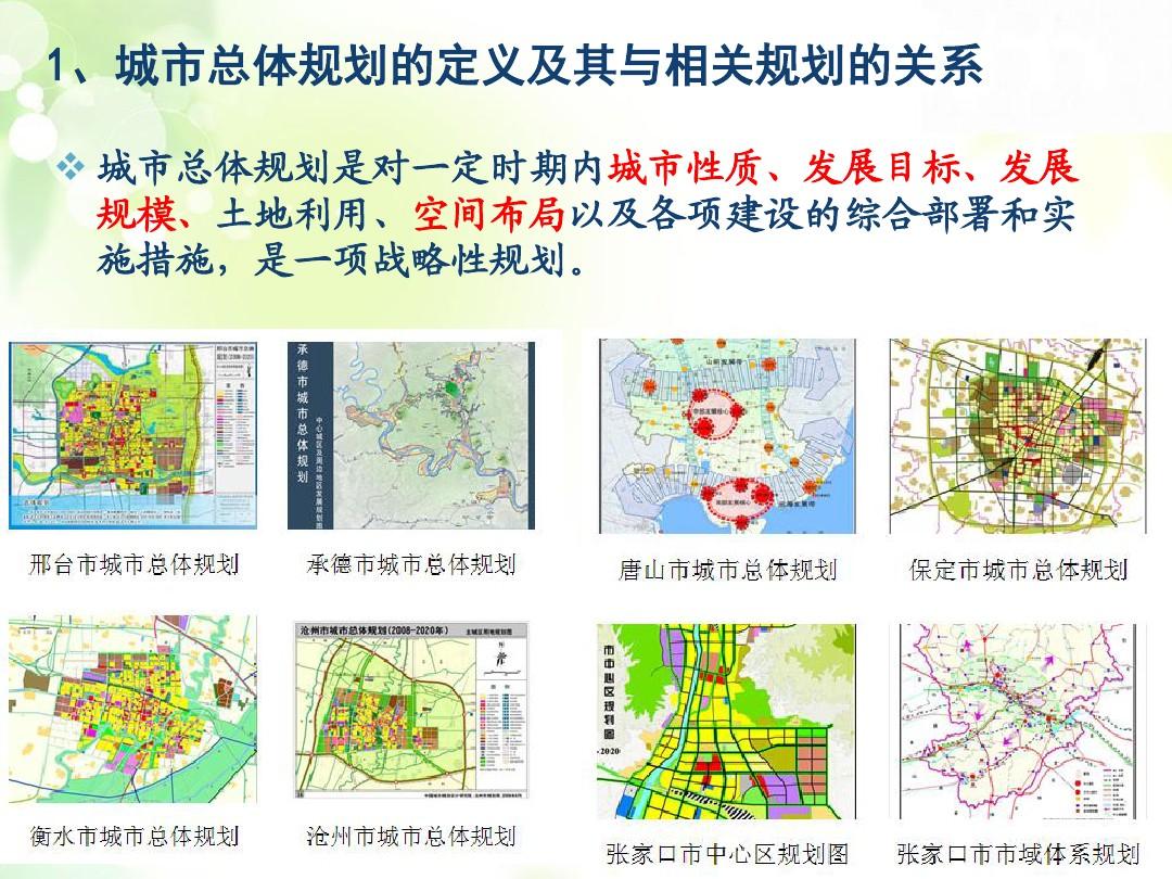城市规划原理-10总体规划