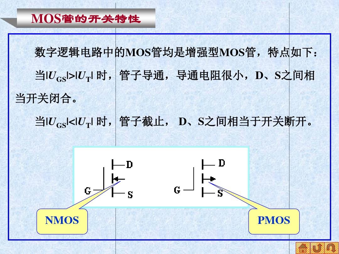 数电 第五节    NMOS逻辑门电路 