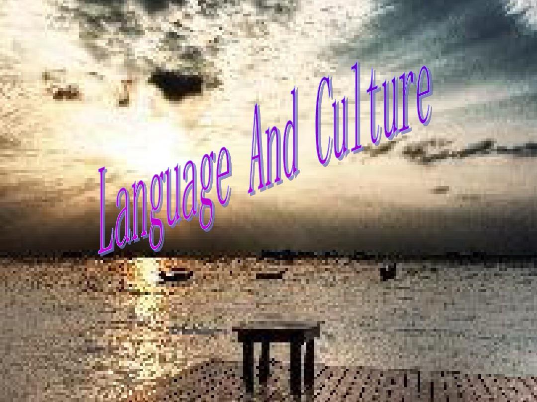 LANGUAGE AND CULTURE-跨文化交际