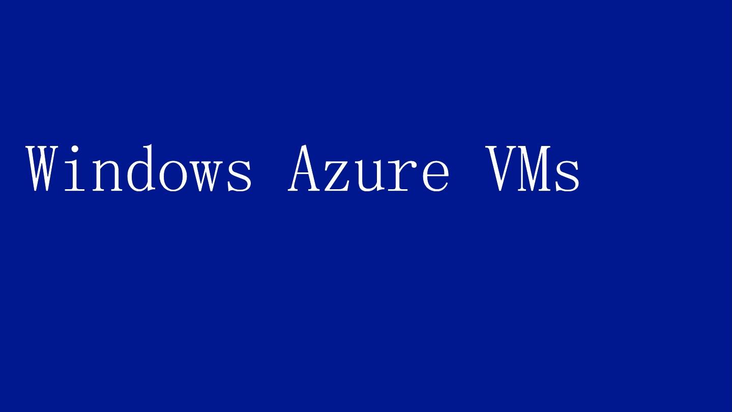 WindowsAzure虚拟机
