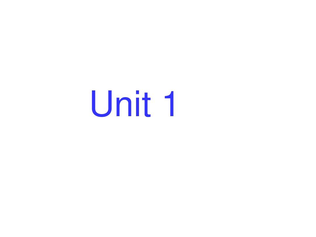 B3-Unit 1 综合英语3第一单元