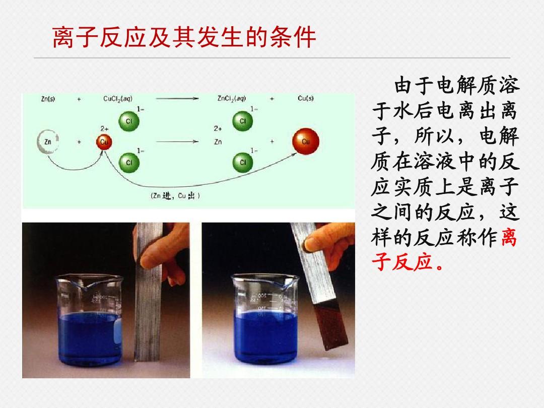 《教师参考》新课标人教版(高中化学) 必修1：2.2.2 离子反应及其发生的条件 同课异构课件2