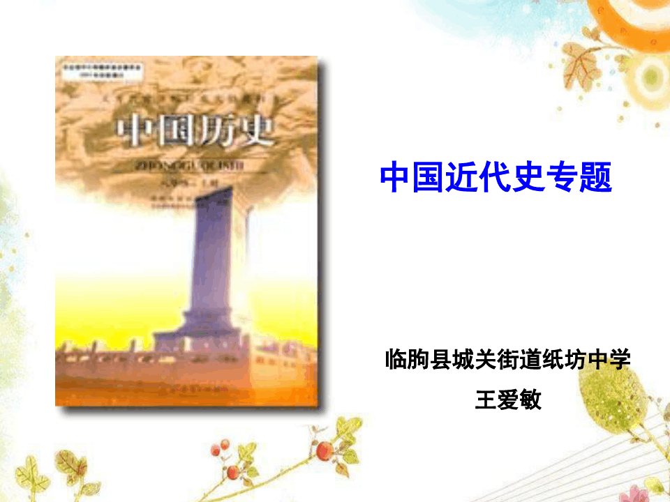 中考复习中国近代史专题课件