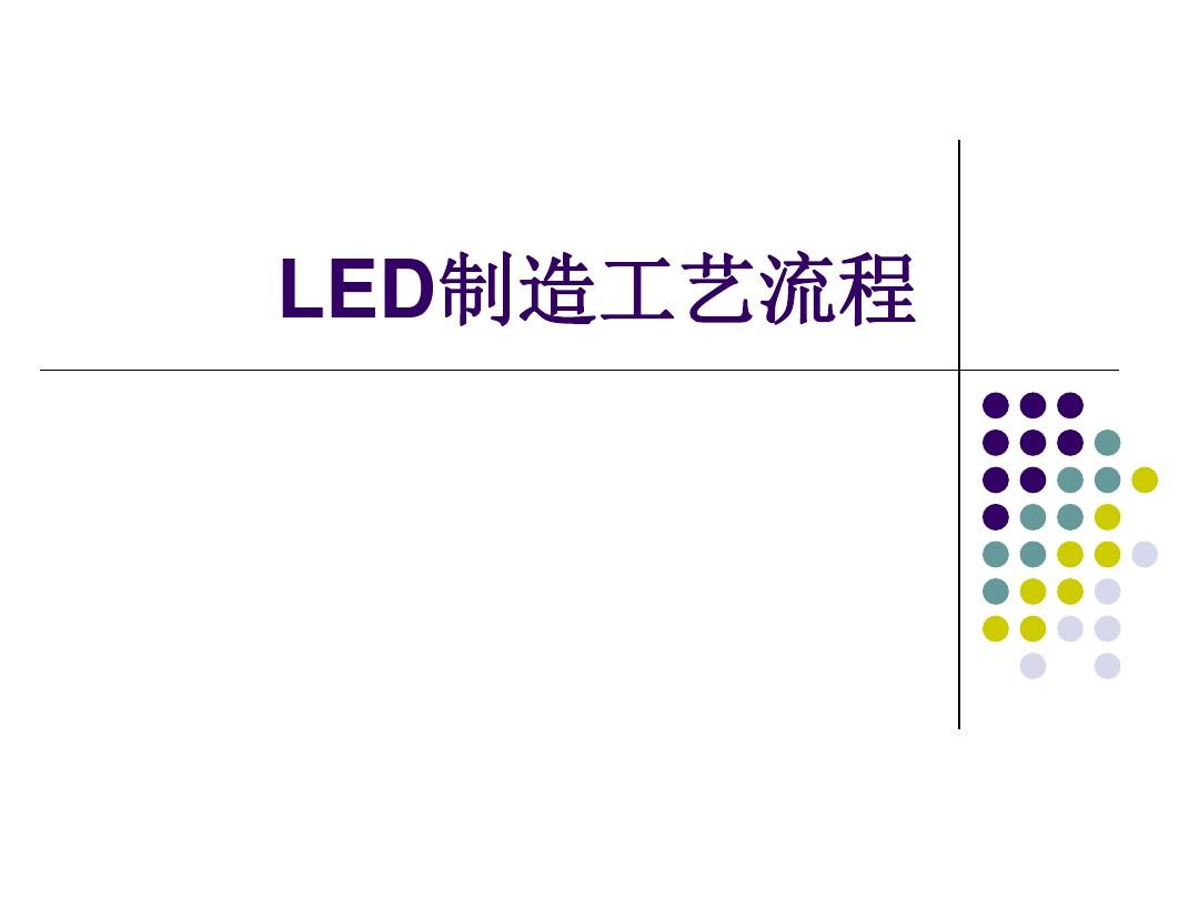 LED制造工艺流程汇总