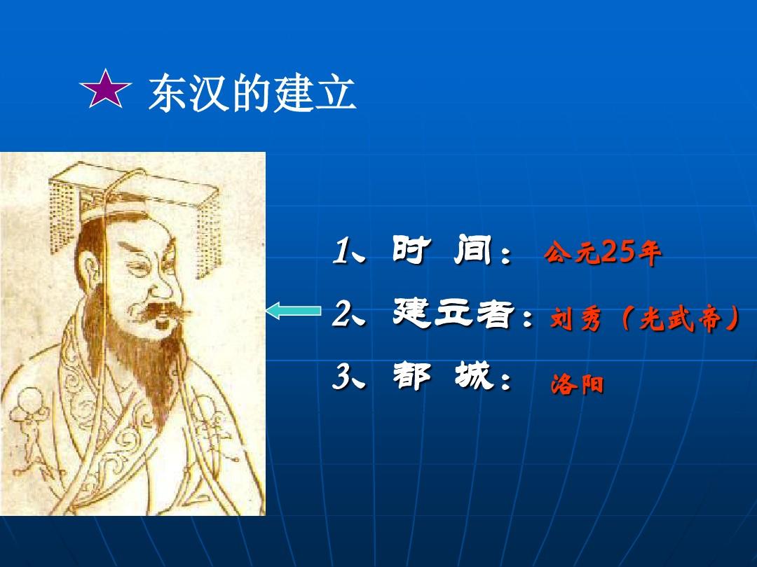 七年级历史课件《东汉的盛衰》