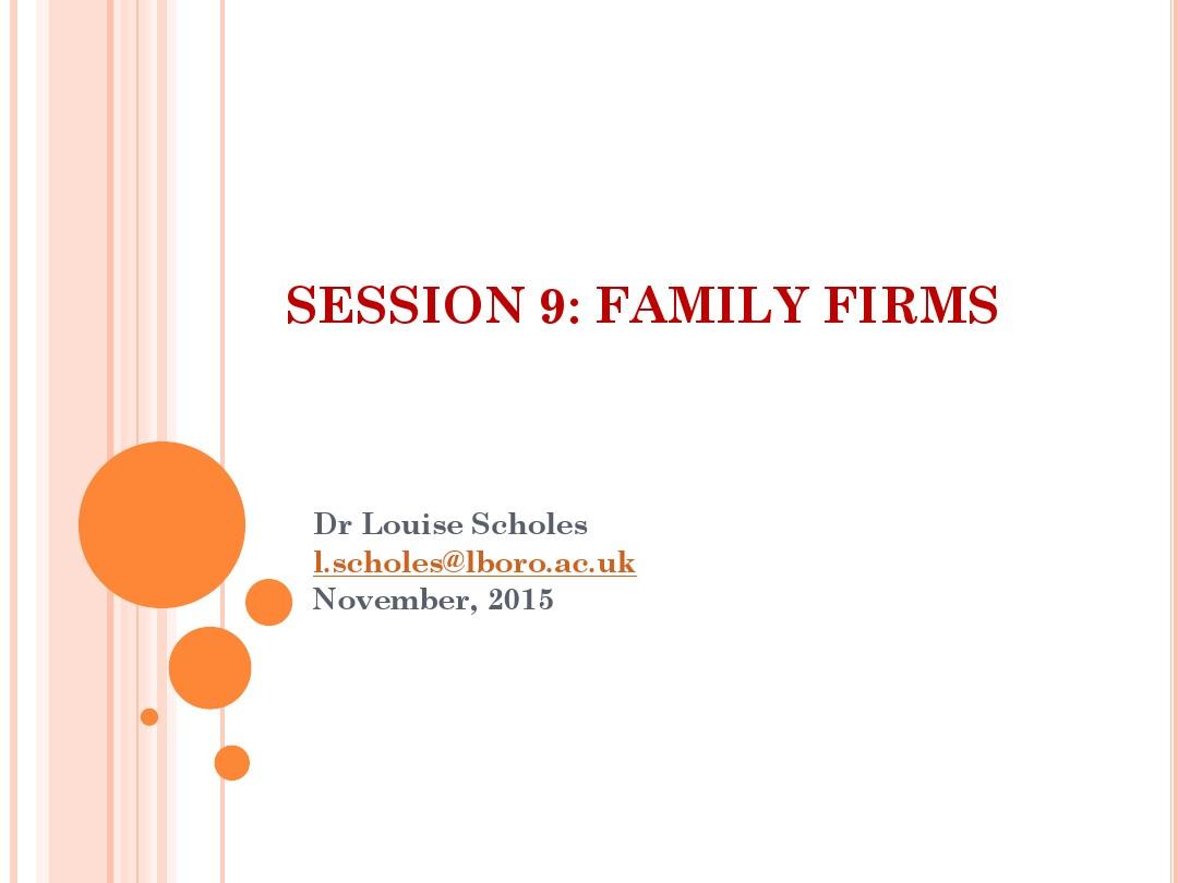 Session9. Family Firms Lboro