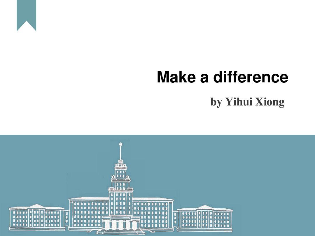 Make a difference(new)