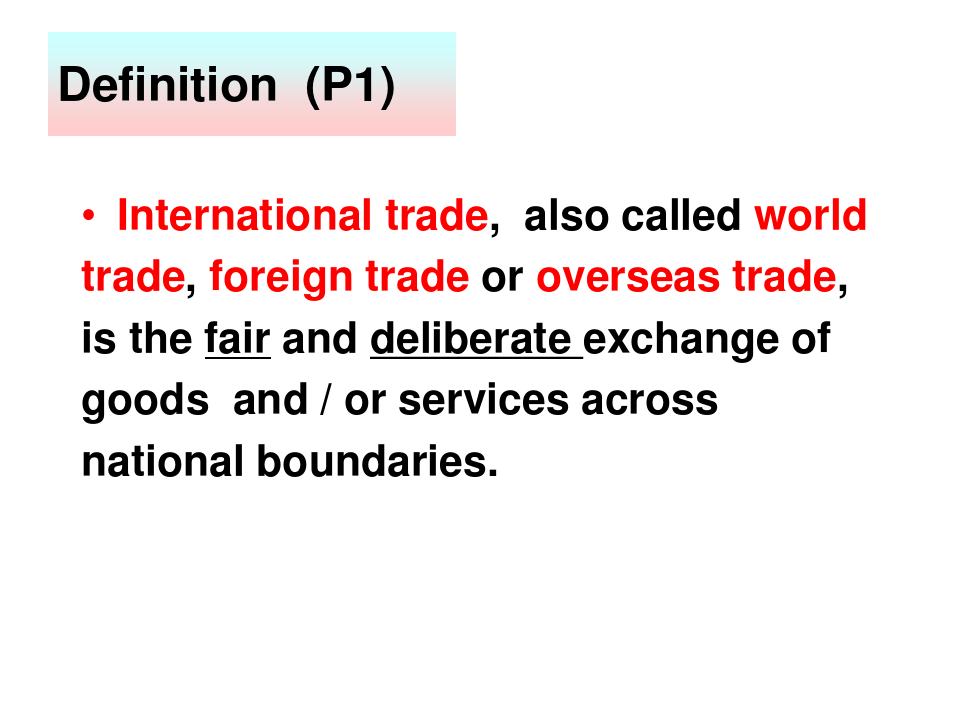 国际贸易实务双语教程(第四版)unit-01