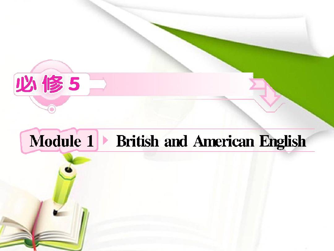 2013届高考英语外研版一轮复习资料：必修5 Module1 British and American English