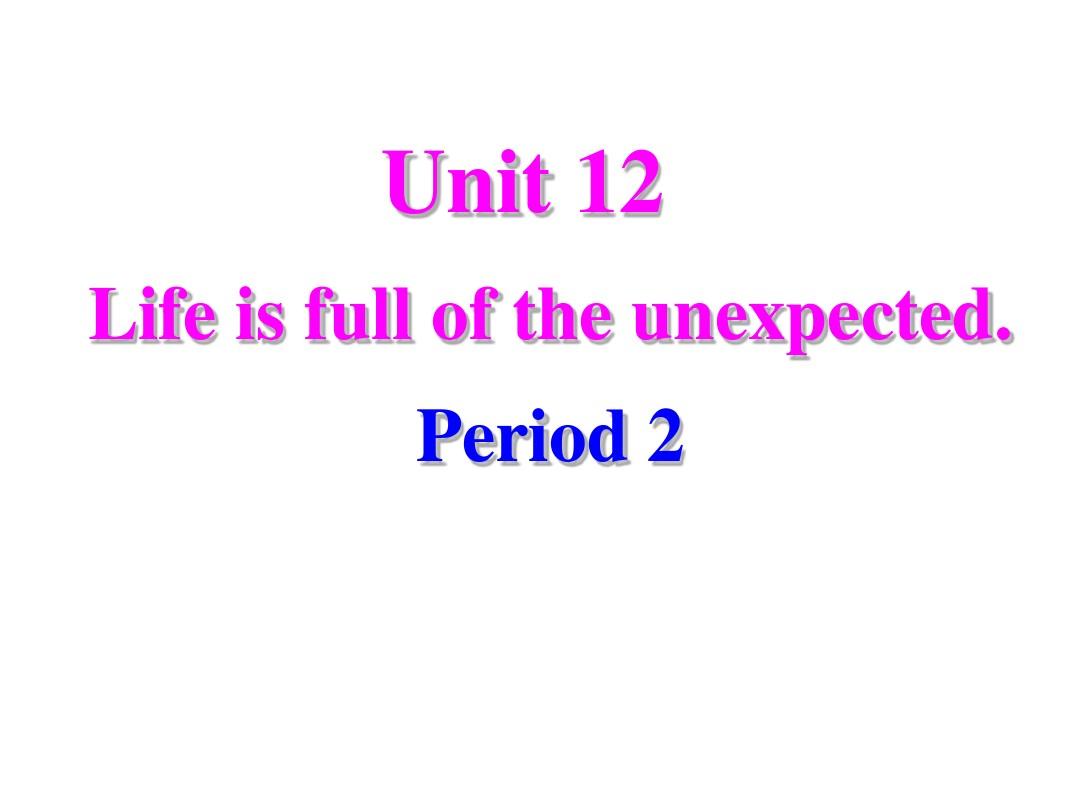 Unit 12(第2课时)
