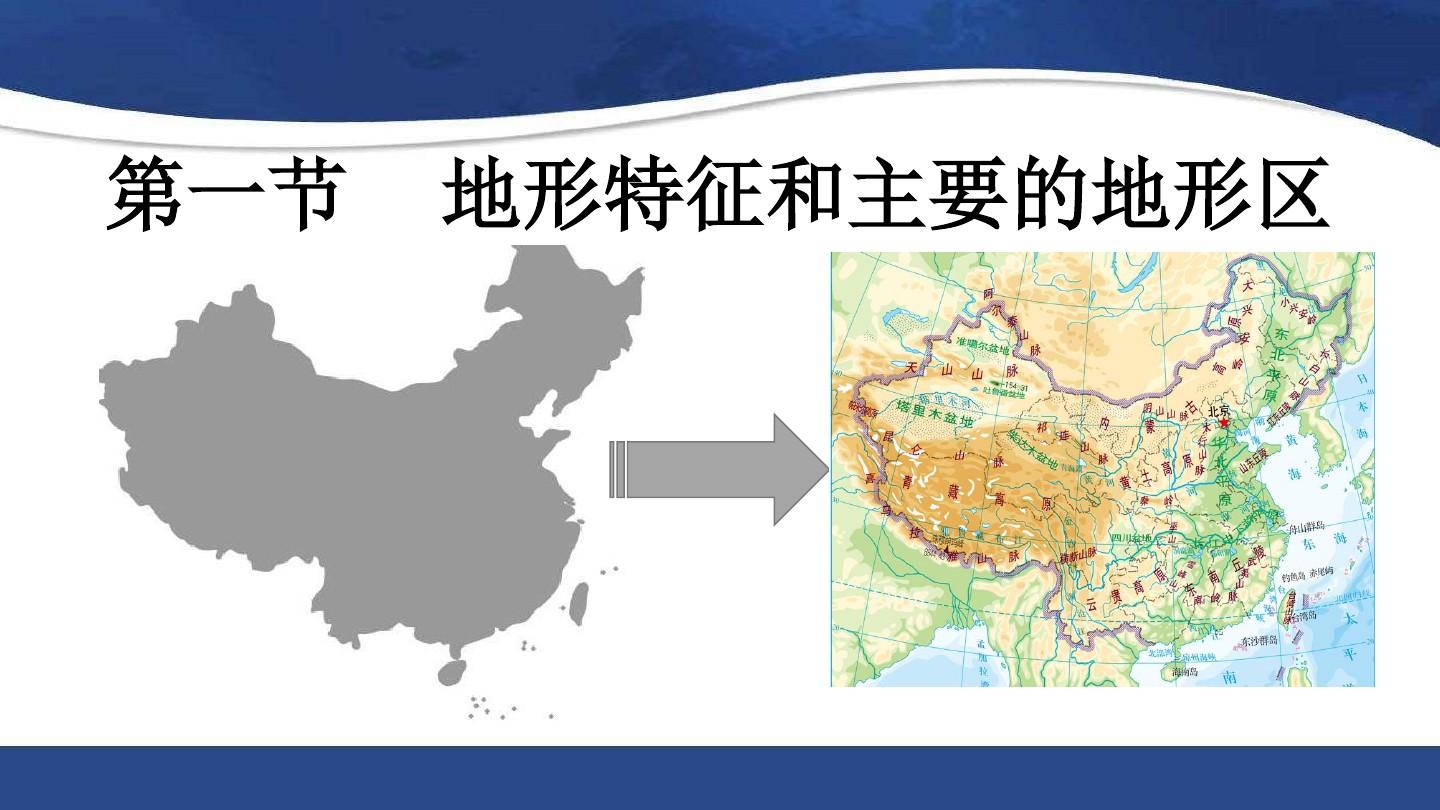 中国的地形、地势特征PPT