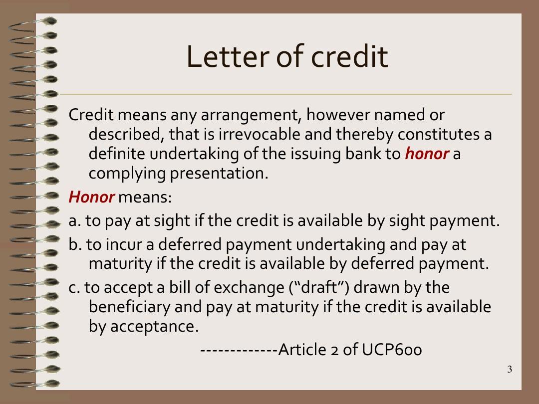 国际结算chapter 5-Letter of Credit