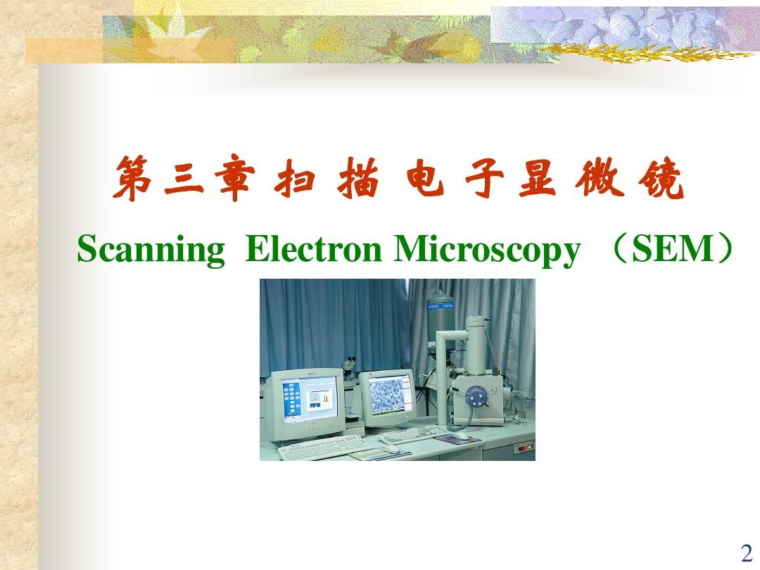 扫描电子显微镜及电子探针a