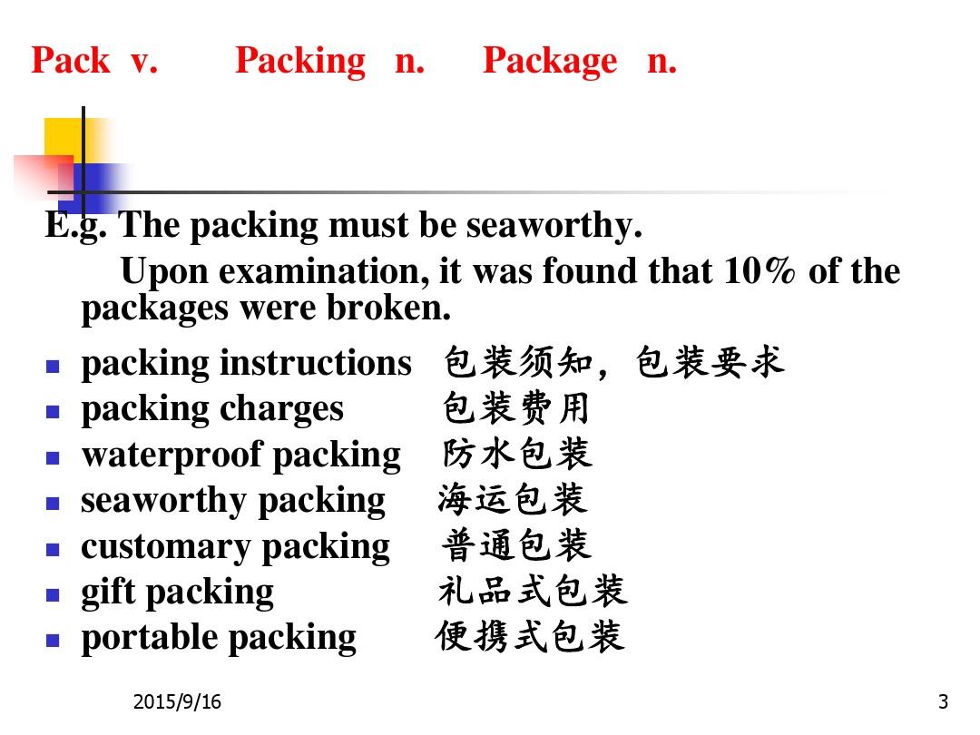 外贸函电包装Correspondence_7_-_Packing