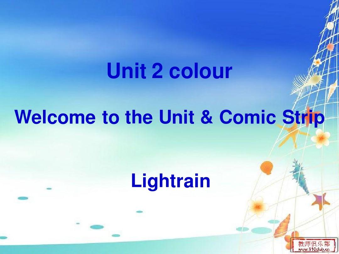 9A Unit 2 colour Welcome to the Unit & Comic Strip