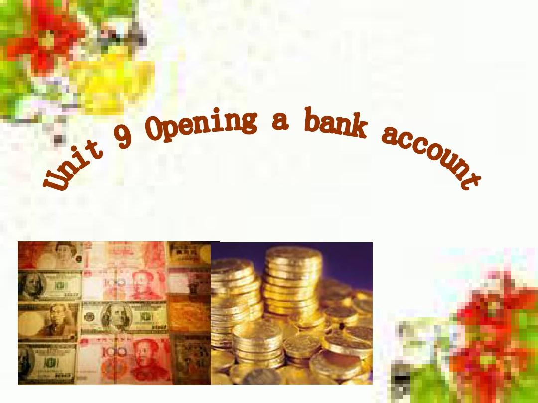 银行开户英文术语 Opening a bank account