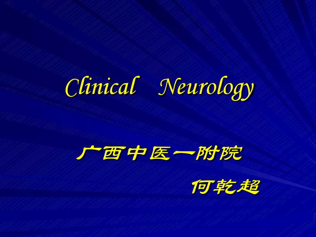 神经系统定位诊断   精品课件系列