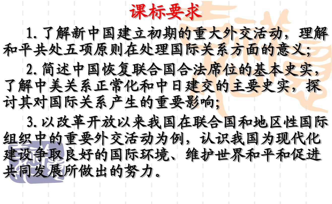 北师大版必修一第14课 新中国的外交成就  课件(26张)