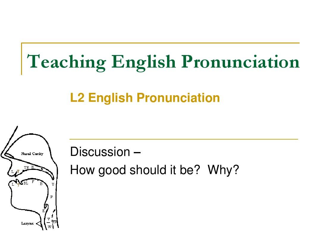 Teaching English Pronunciation - Wikispaces