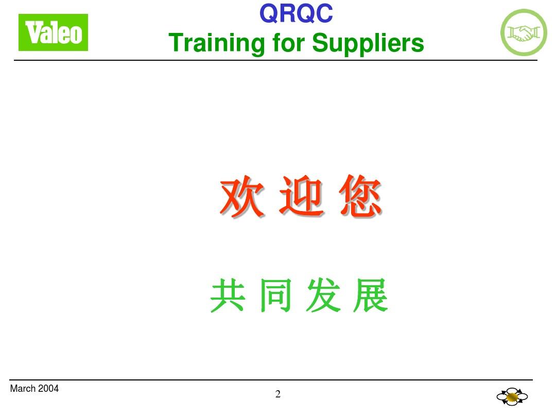 QRQC Trainning for supplier