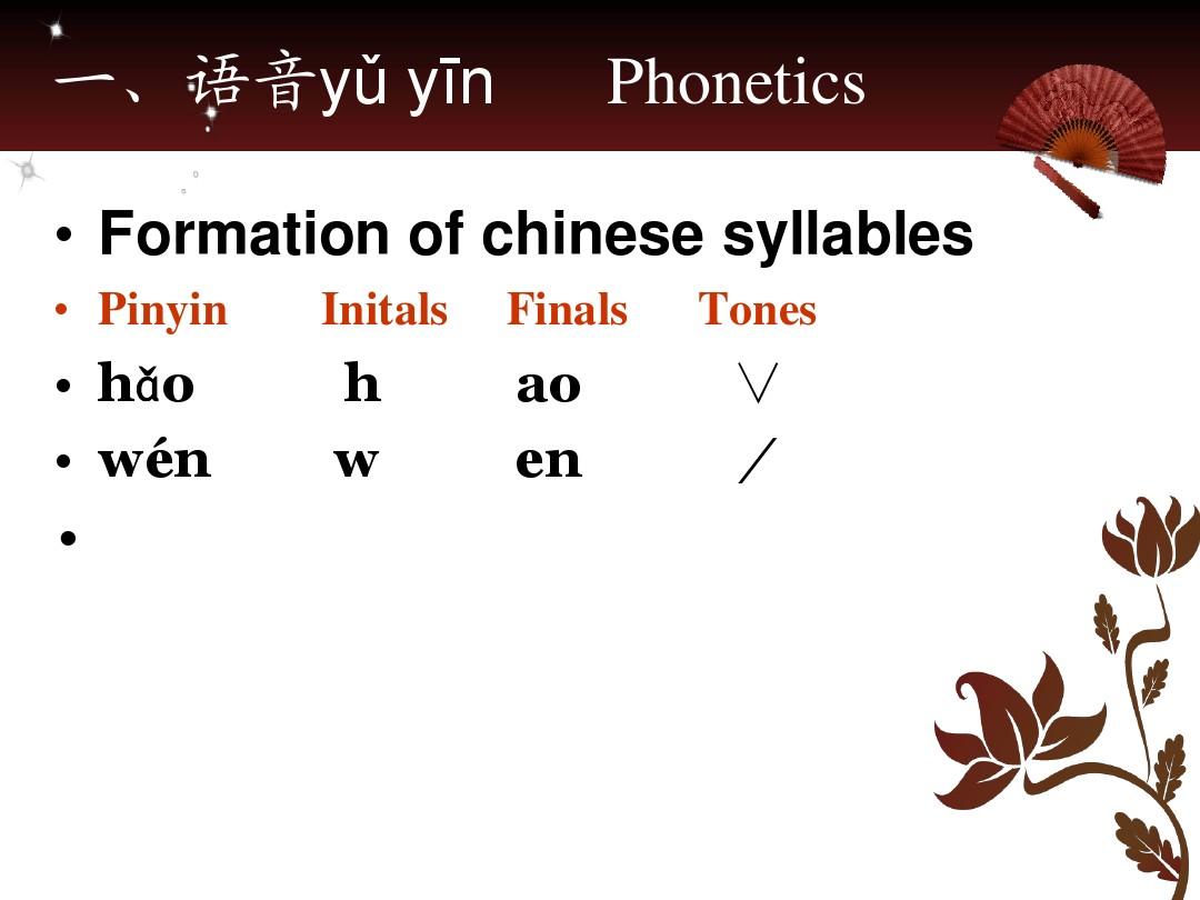 汉语教程第一册第一课