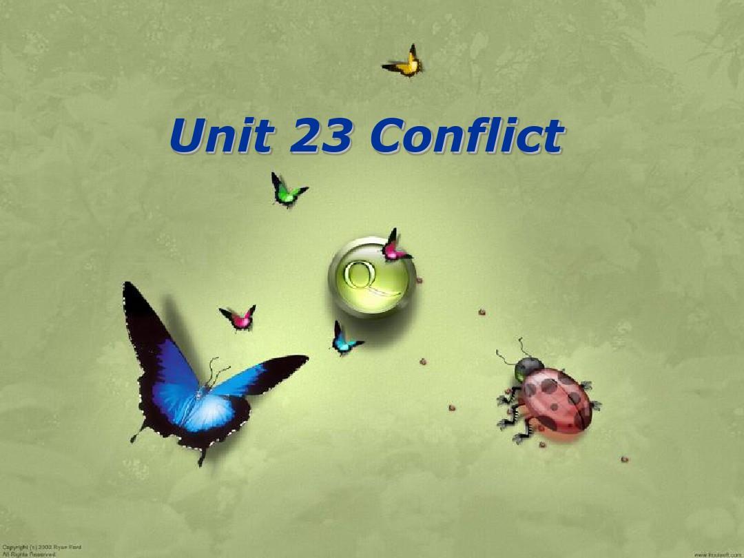 英语北师大版选修8 Unit23 Conflict Lesson 1 War Memories PPT1