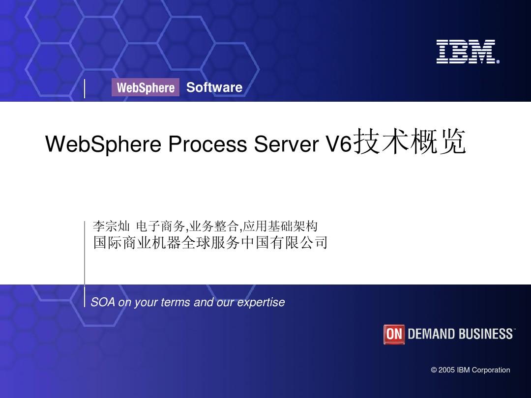 WebSphere Process ServerV6技术概览