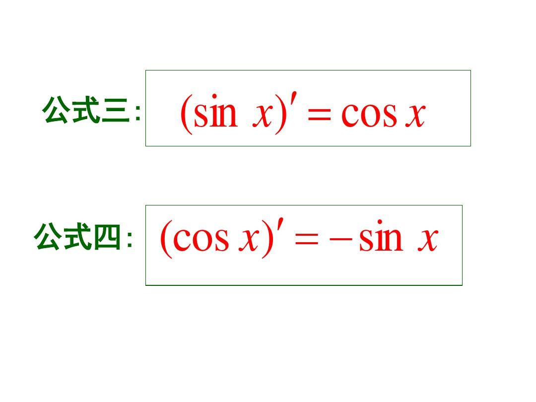 高三数学常见函数的导数