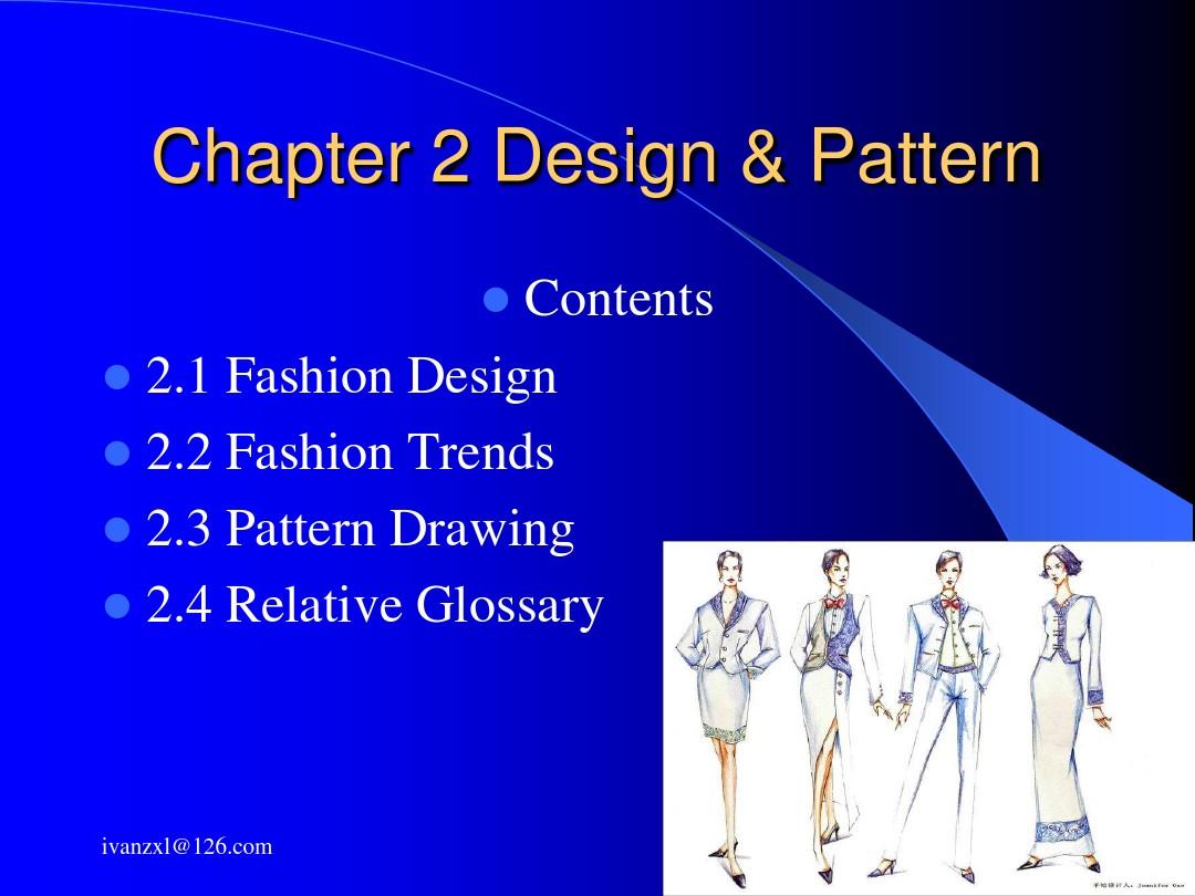 Chapter 2 Design & Pattern服装专业英语