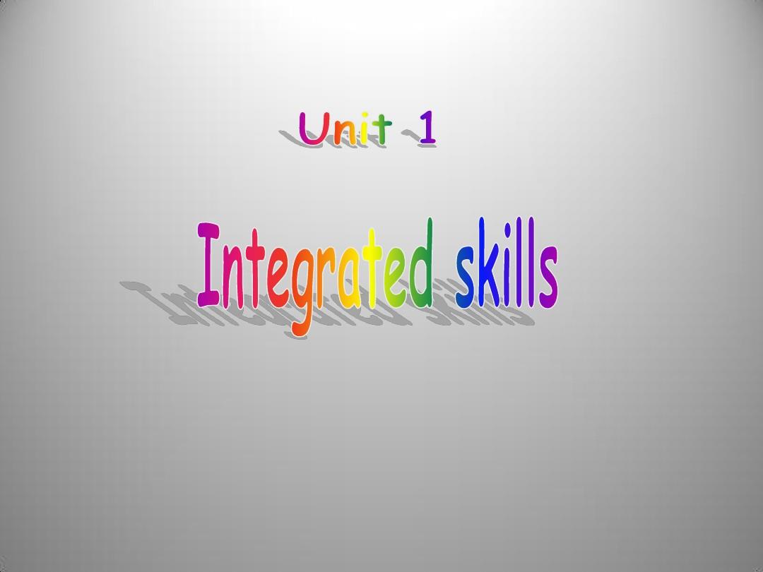Unit 1 This is me  Integrated skills 1 课件(牛津译林版七年级上)