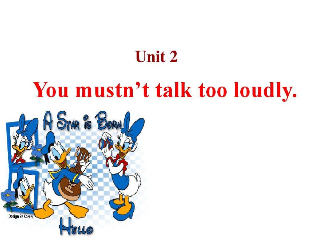 外研版八上《Module 12 Unit 2 You mustn’t talk too loudly》
