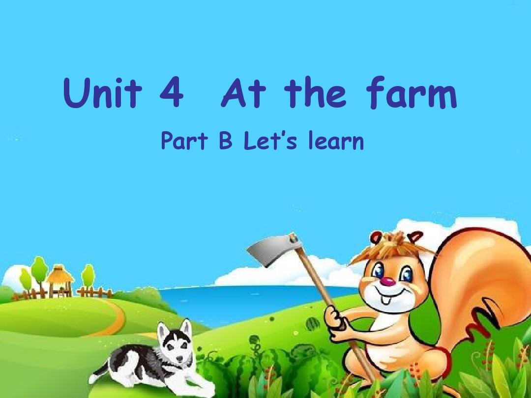 H_unit4_at_the_farm_B_let's_learn