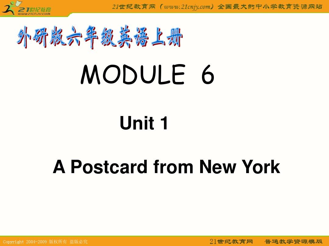 Module6 Unit1课件1