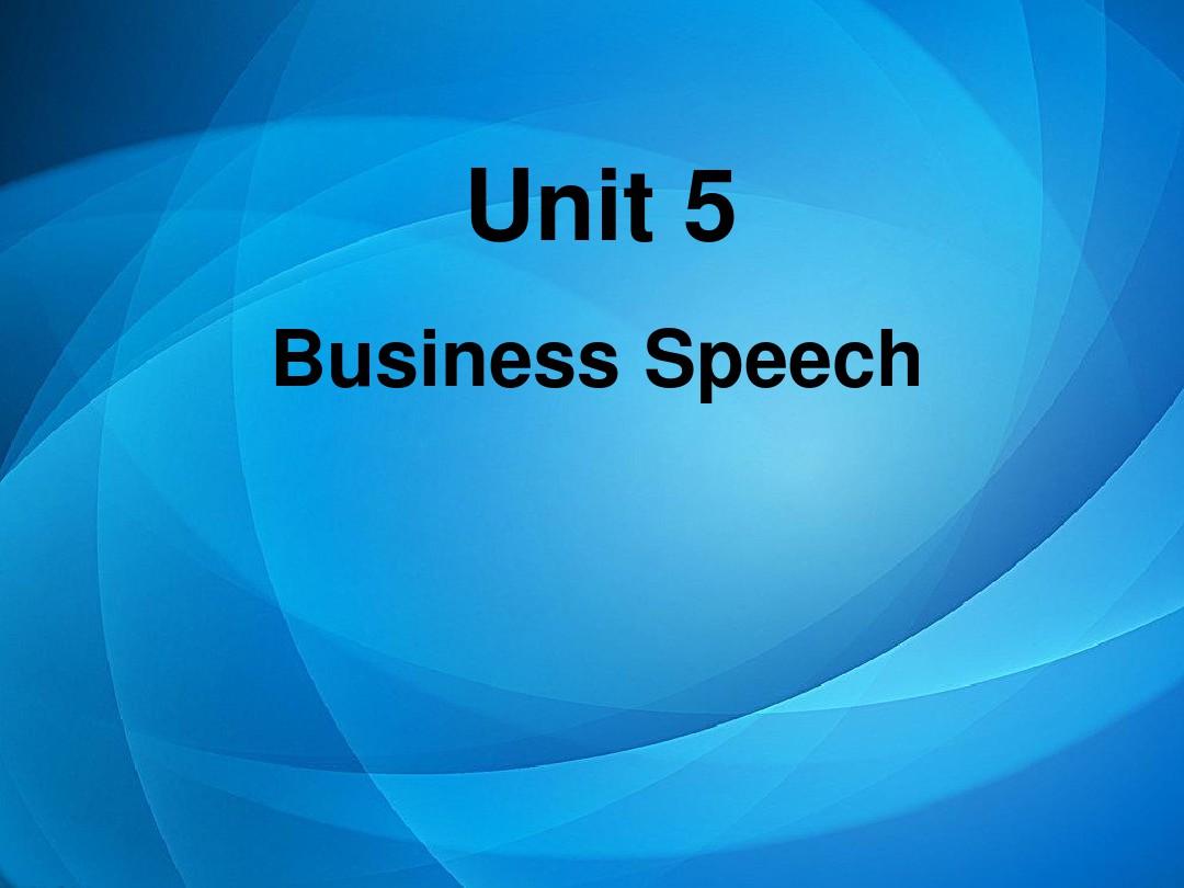 商务英语综合教程第一册Unit 5