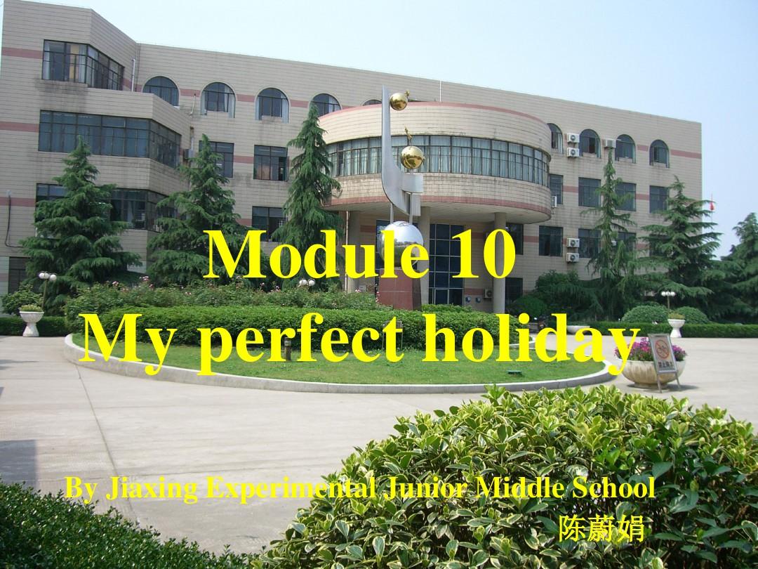 外研社英语NSE八年级下册Module 10 My perfect holiday