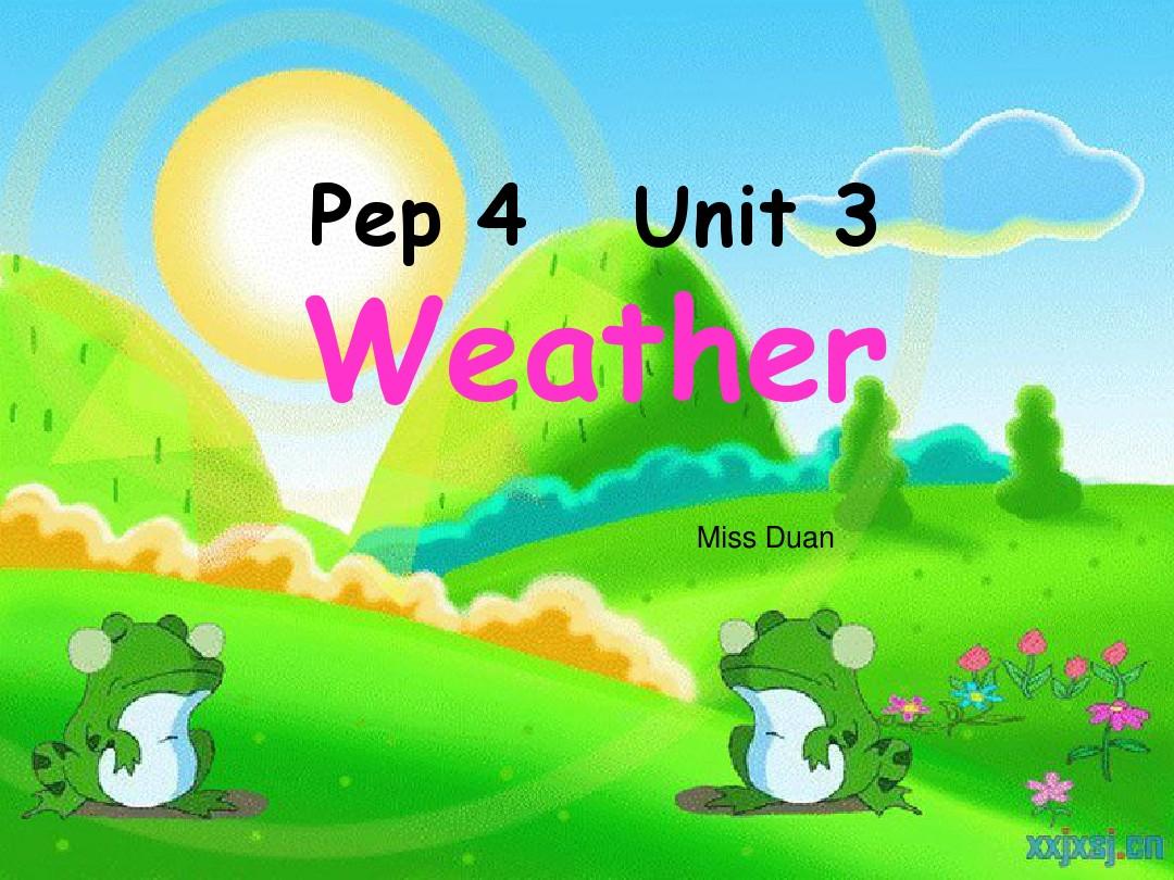 2014新版PEP四下Unit3 Weather PartA Let's TALK