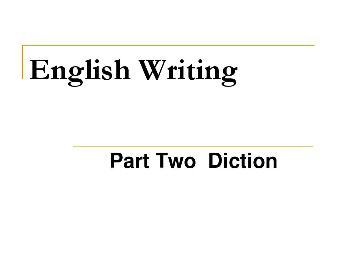 English_Writing_diction