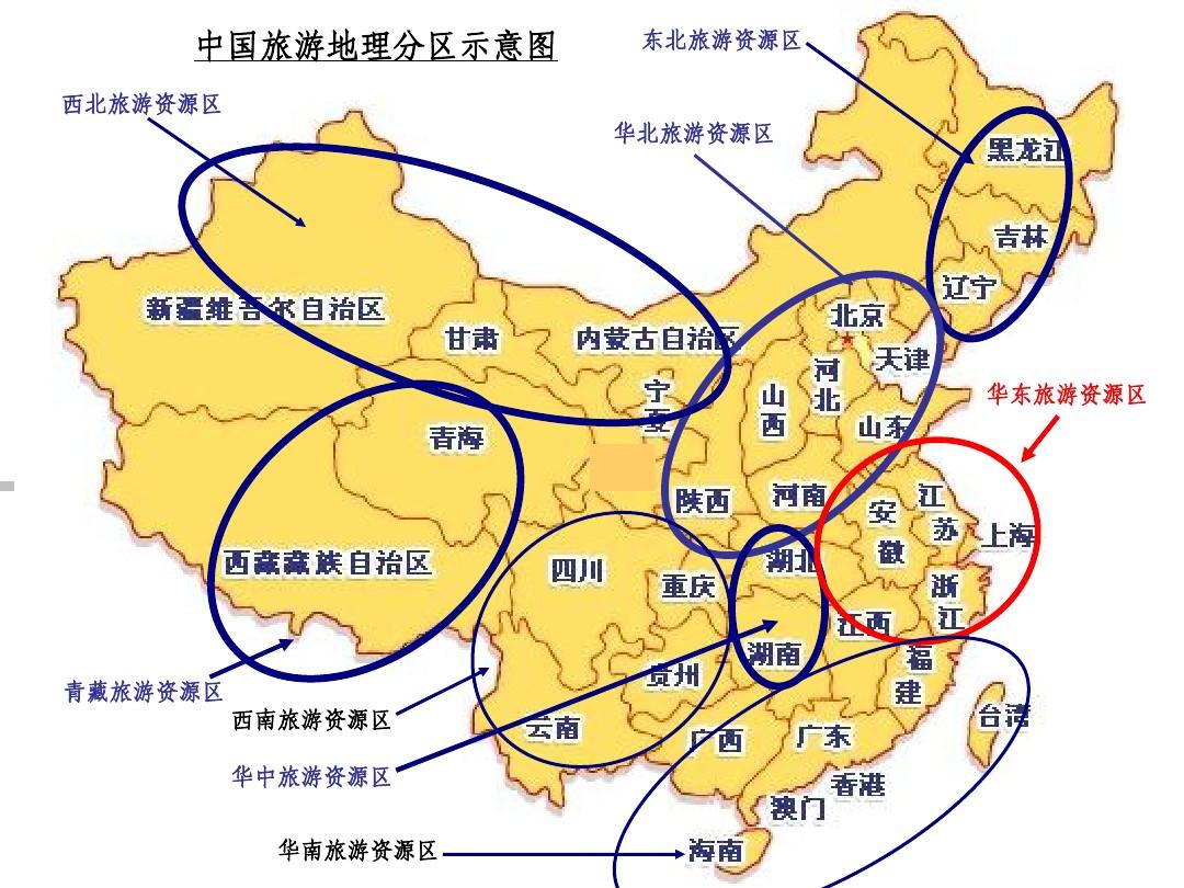 八大区划(中国旅游地理)