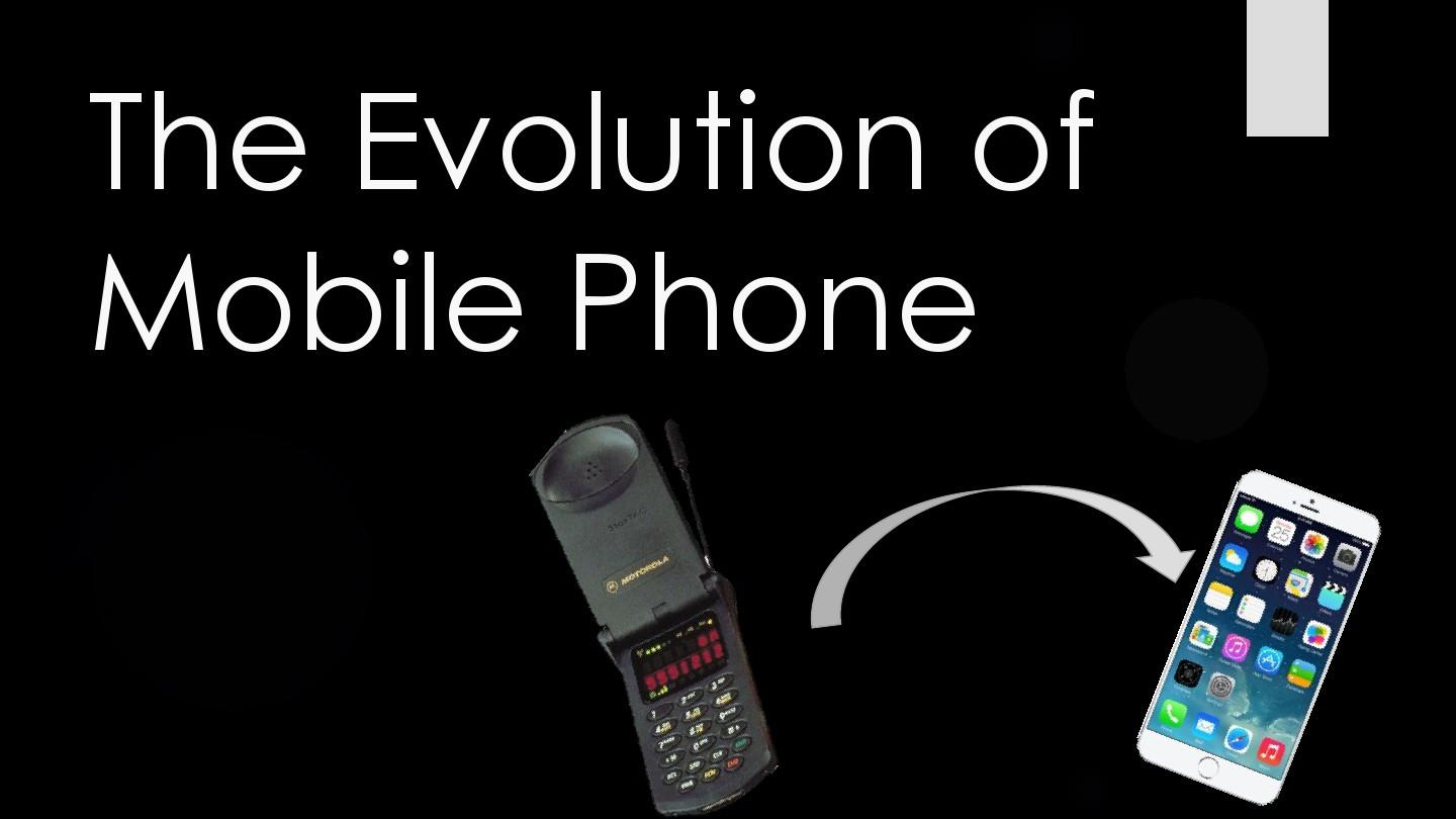 the evolution  of mobilephone