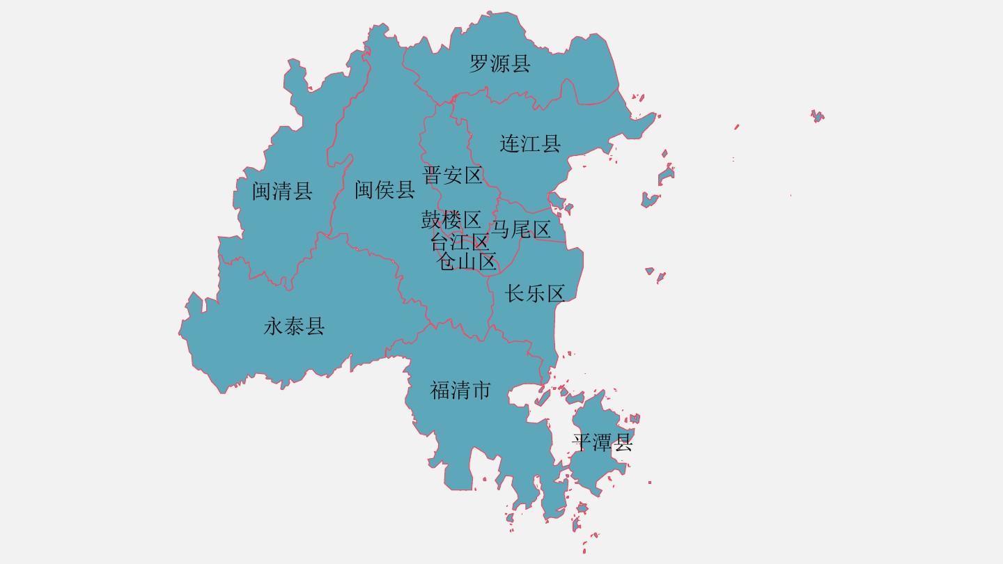 福州地图高清全图矢量可编辑全市各县区行政区划地图