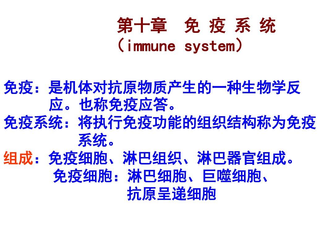 人体解剖学免疫系统