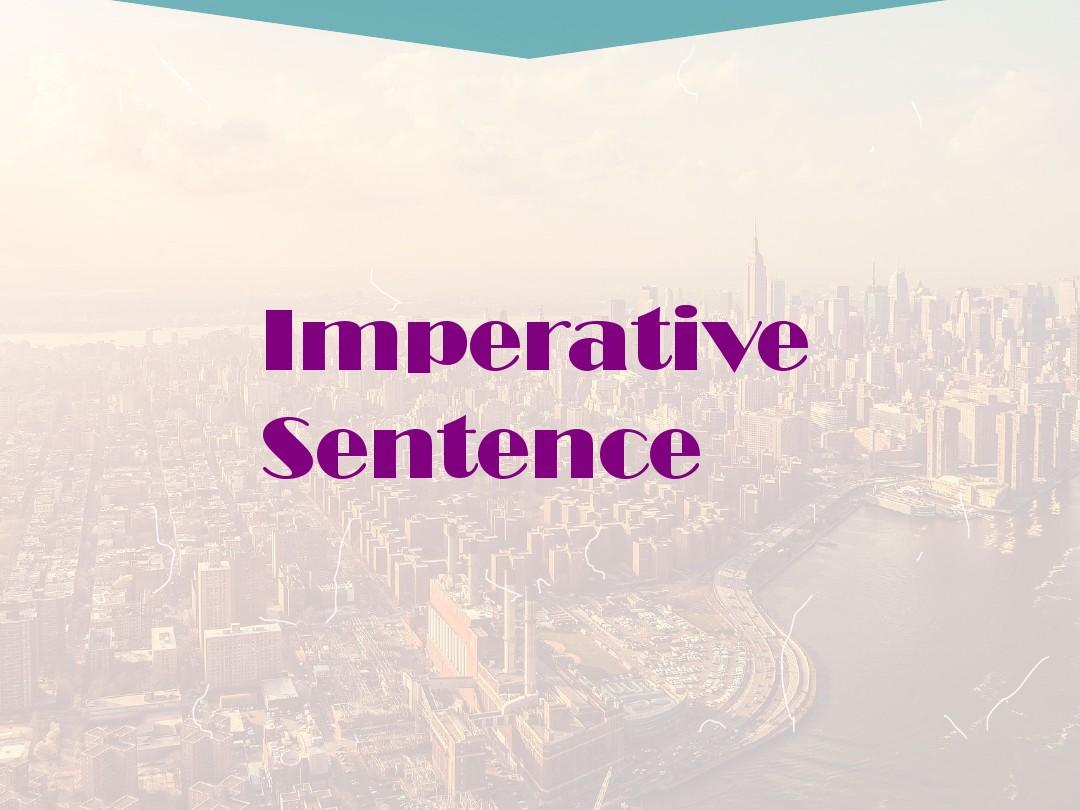 imperative sentences