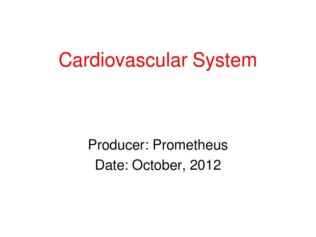 circulatory system(心脏大血管疾病)